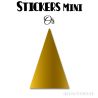 120 Triangles d'or 2 cm - Stickers étiquettes gommettes