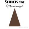 80 Triangles d'or 2.2 cm - Stickers étiquettes gommettes