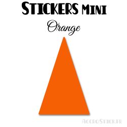 80 Triangles d'or 2.2 cm - Stickers étiquettes gommettes