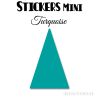 80 Triangles d'or 2.2 cm - Stickers étiquettes gommettes