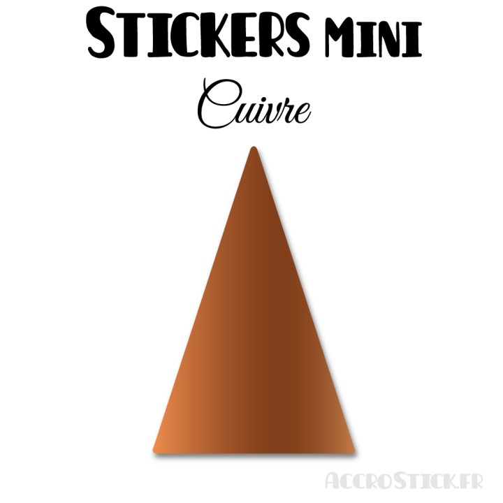 72 Triangles d'or 2.4 cm - Stickers étiquettes gommettes