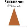 72 Triangles d'or 2.4 cm - Stickers étiquettes gommettes