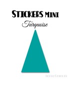 72 Triangles d'or 2.4 cm - Stickers étiquettes gommettes