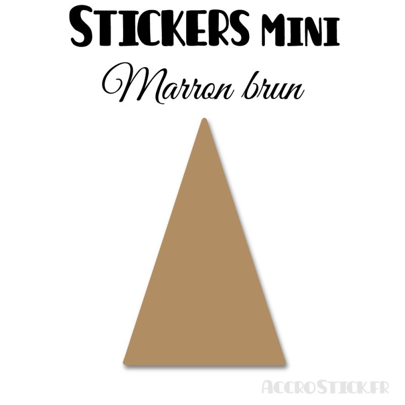 56 Triangles d'or 2.6 cm - Stickers étiquettes gommettes
