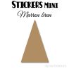 56 Triangles d'or 2.8 cm - Stickers étiquettes gommettes