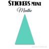 56 Triangles d'or 2.8 cm - Stickers étiquettes gommettes