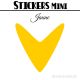256 Flèches 1,6 cm - Stickers mini gommettes