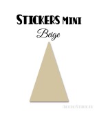 48 Triangles d'or 3 cm - Stickers étiquettes gommettes