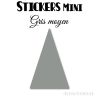 48 Triangles d'or 3 cm - Stickers étiquettes gommettes