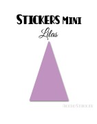 48 Triangles d'or 3 cm - Stickers étiquettes gommettes
