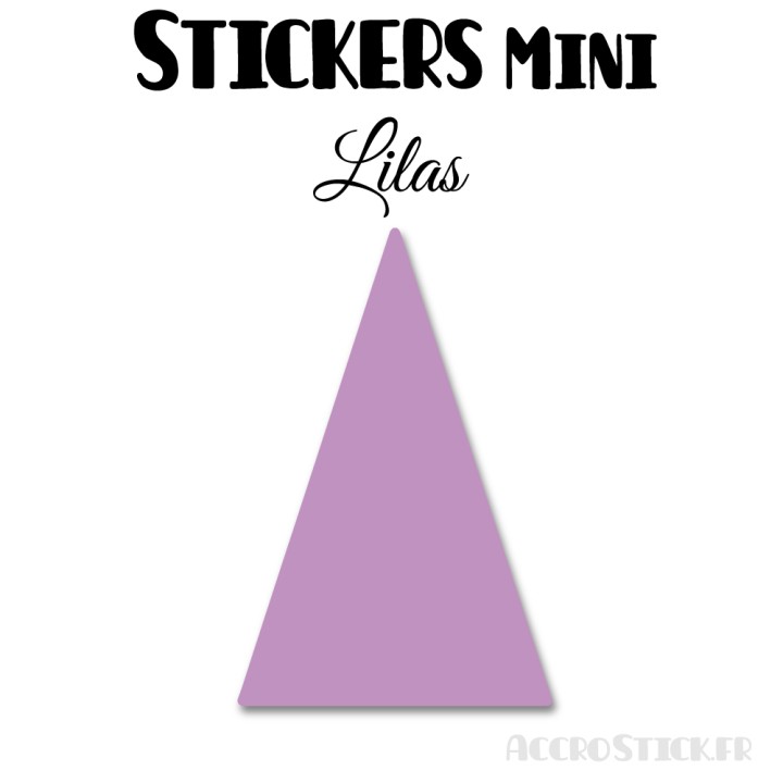 48 Triangles d'or 3 cm - Stickers étiquettes gommettes