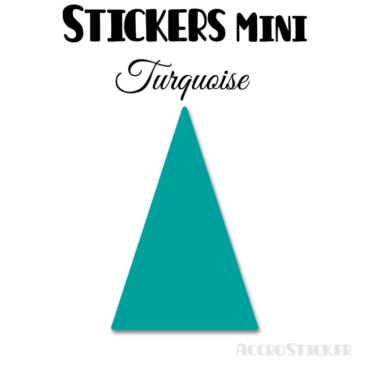 48 Triangles d'or 3 cm - Stickers étiquettes gommettes