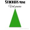 48 Triangles d'or 3 cm - Stickers étiquettes gommettes