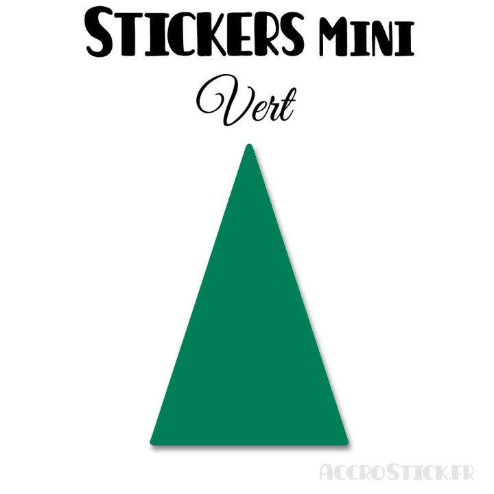 48 Triangles d'or 3 cm - Stickers étiquettes gommettes