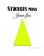 48 Triangles d'or 3 cm - Stickers étiquettes gommettes