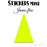 48 Triangles d'or 3 cm - Stickers étiquettes gommettes