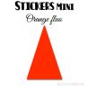 48 Triangles d'or 3 cm - Stickers étiquettes gommettes