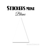 24 Triangles d'or 4 cm - Stickers étiquettes gommettes