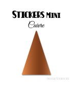 24 Triangles d'or 4 cm - Stickers étiquettes gommettes