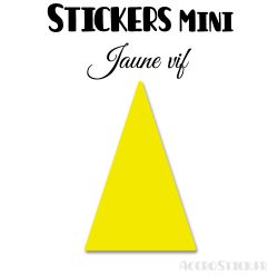 24 Triangles d'or 4 cm - Stickers étiquettes gommettes