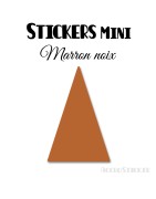 24 Triangles d'or 4 cm - Stickers étiquettes gommettes