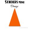 24 Triangles d'or 4 cm - Stickers étiquettes gommettes