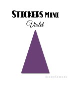 24 Triangles d'or 4 cm - Stickers étiquettes gommettes