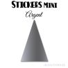 16 Triangles d'or 5 cm - Stickers étiquettes gommettes
