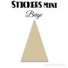 16 Triangles d'or 5 cm - Stickers étiquettes gommettes