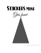 16 Triangles d'or 5 cm - Stickers étiquettes gommettes