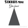 16 Triangles d'or 5 cm - Stickers étiquettes gommettes