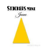 16 Triangles d'or 5 cm - Stickers étiquettes gommettes