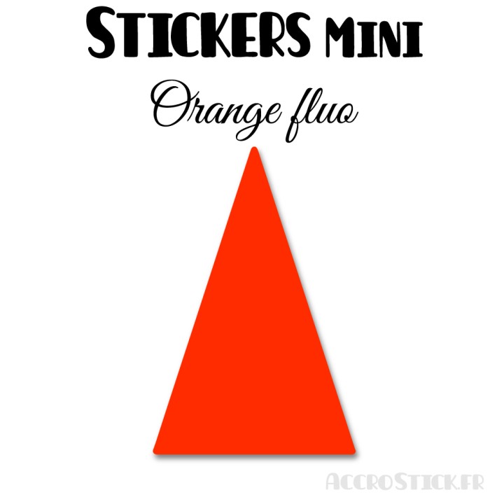 16 Triangles d'or 5 cm - Stickers étiquettes gommettes