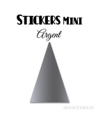 8 Triangles d'or 6 cm - Stickers étiquettes gommettes