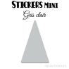 8 Triangles d'or 6 cm - Stickers étiquettes gommettes