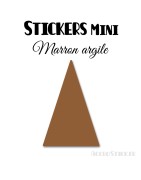 8 Triangles d'or 6 cm - Stickers étiquettes gommettes