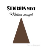 8 Triangles d'or 6 cm - Stickers étiquettes gommettes