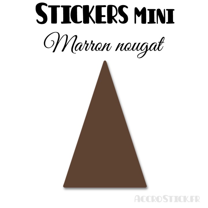 8 Triangles d'or 6 cm - Stickers étiquettes gommettes