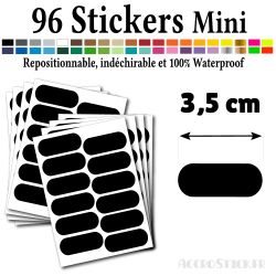 96 Etiquettes 3.5 cm - Stickers mini gommettes