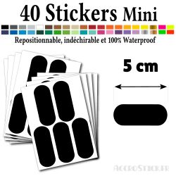 40 Etiquettes 5 cm - Stickers mini gommettes