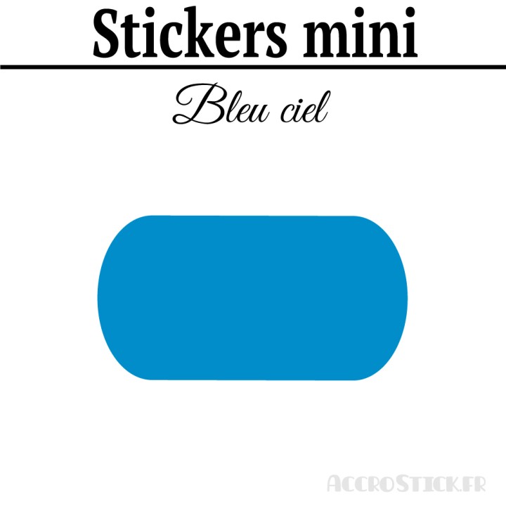 8 Etiquettes 8 cm - Stickers mini gommettes