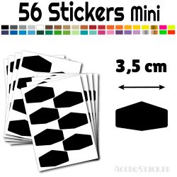 56 Etiquettes 3.5 cm - Stickers étiquettes gommettes