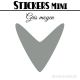 64 Flèches 3 cm - Stickers mini gommettes