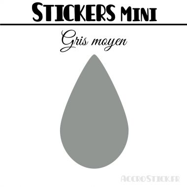 24 Gouttes d'eau 3.5 cm - Stickers mini gommettes