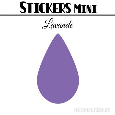 24 Gouttes d'eau 3.5 cm - Stickers mini gommettes