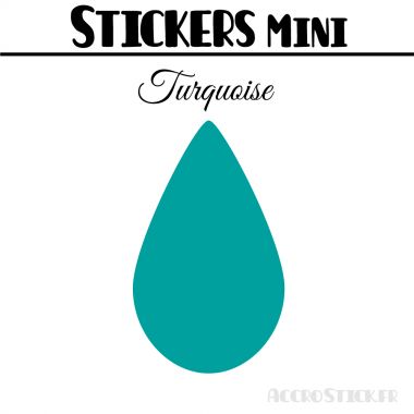 24 Gouttes d'eau 3.5 cm - Stickers mini gommettes