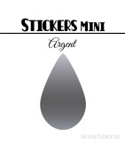 16 Gouttes d'eau 4 cm - Stickers mini gommettes
