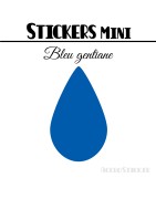16 Gouttes d'eau 4 cm - Stickers mini gommettes