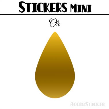 16 Gouttes d'eau 4 cm - Stickers mini gommettes