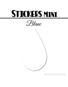 8 Gouttes d'eau 5 cm - Stickers mini gommettes